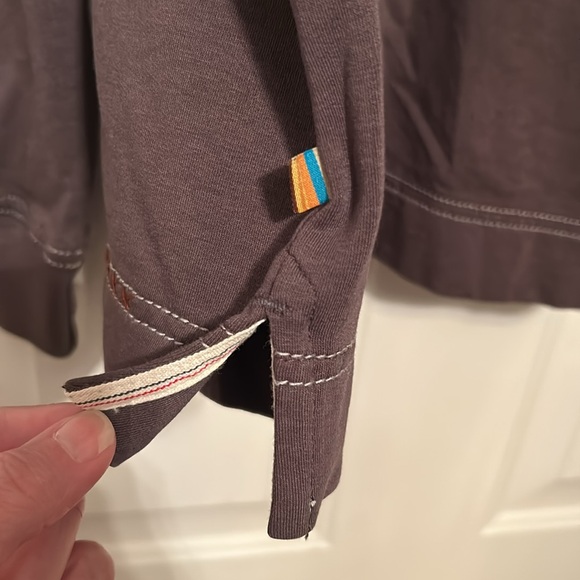 True Grit men’s brown 1/4 zip long sleeve pullover XL NWT - Picture 5 of 6